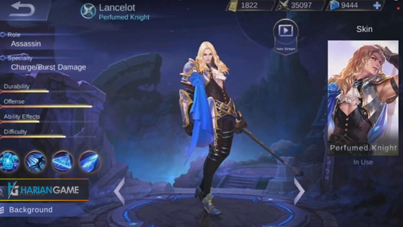 Inilah Review Hero assasins Baru Lancelot Mobile Legends