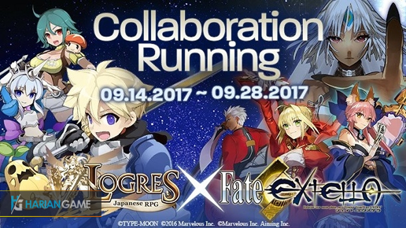 Game Mobile RPG Logres: Japanese RPG Mengadakan Event Kolaborasi dengan Fate/EXTELLA