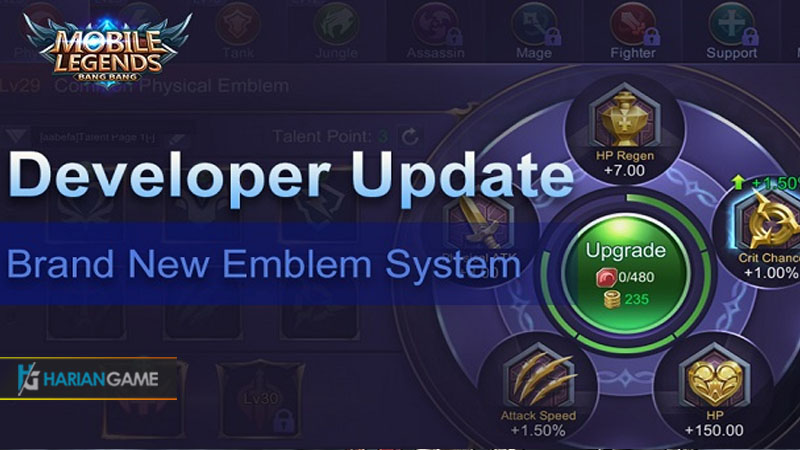 Mobile Legends Memperkenalkan Update Sistem Emblem Baru