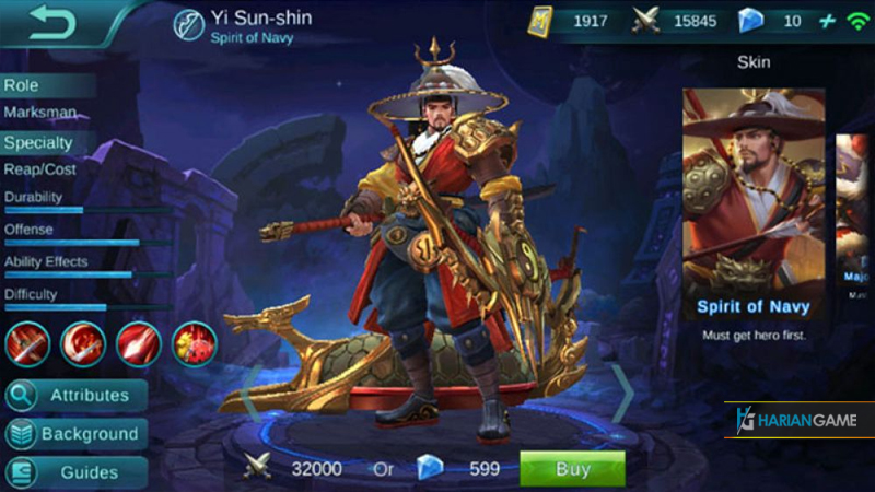 Guide Hero Marksman Yi Sun-shin Mobile Legends