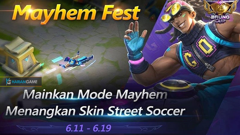 Menangkan Event Mayhem Fest Untuk Mendapatkan Skin Terbaru Bruno Gratis Di Mobile Legends
